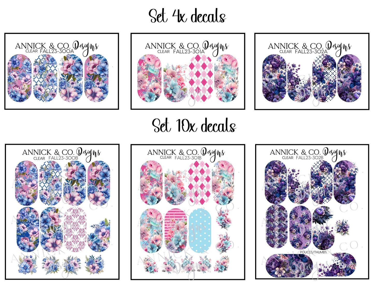 Decals for nails www.annickco.ca