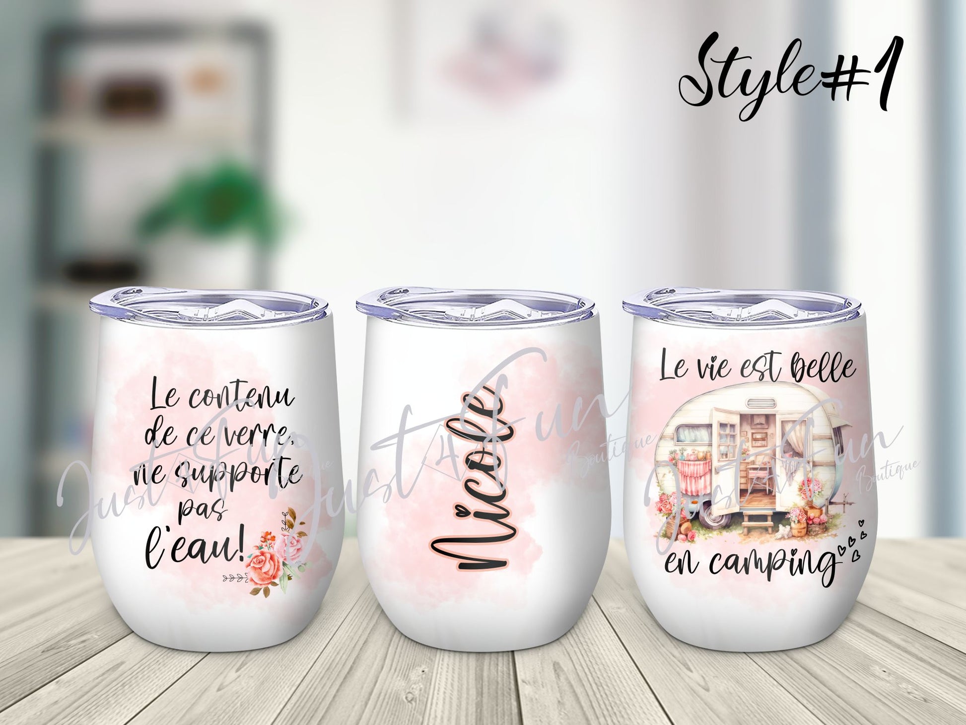 Camping wine tumbler www.annickco.ca