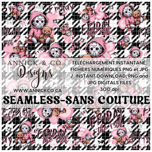 Mignon montres HALLOWEEN  - Fichier numérique PNG sans couture