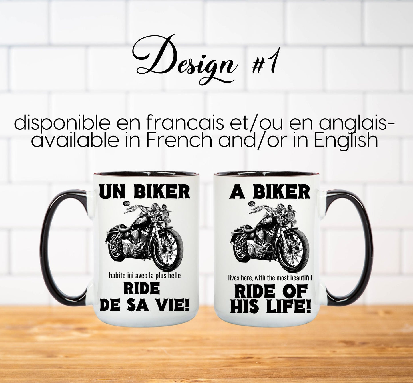 A Biker lives here Mug 