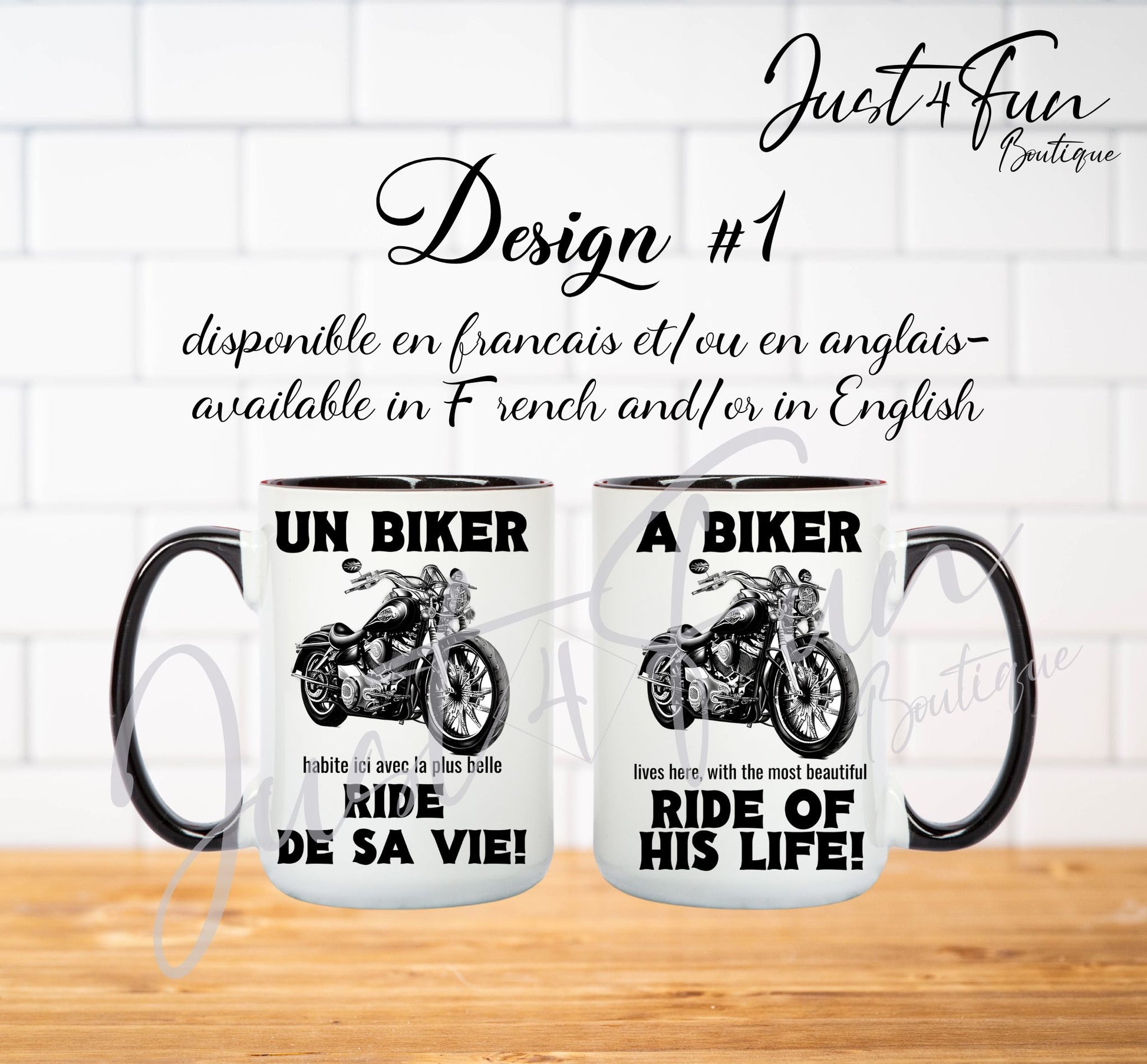 Biker mug www.annickco.ca