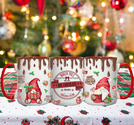 Christmas gnomes on 15oz mug