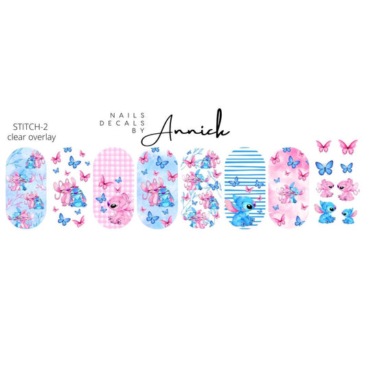 STITCH AND ANGEL Nail Water Transfer Decals
