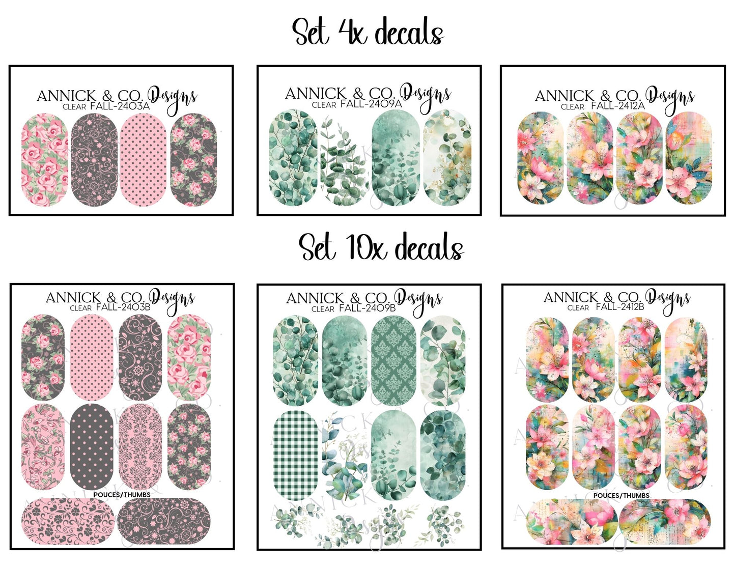 Decals for nails www.annickco.ca