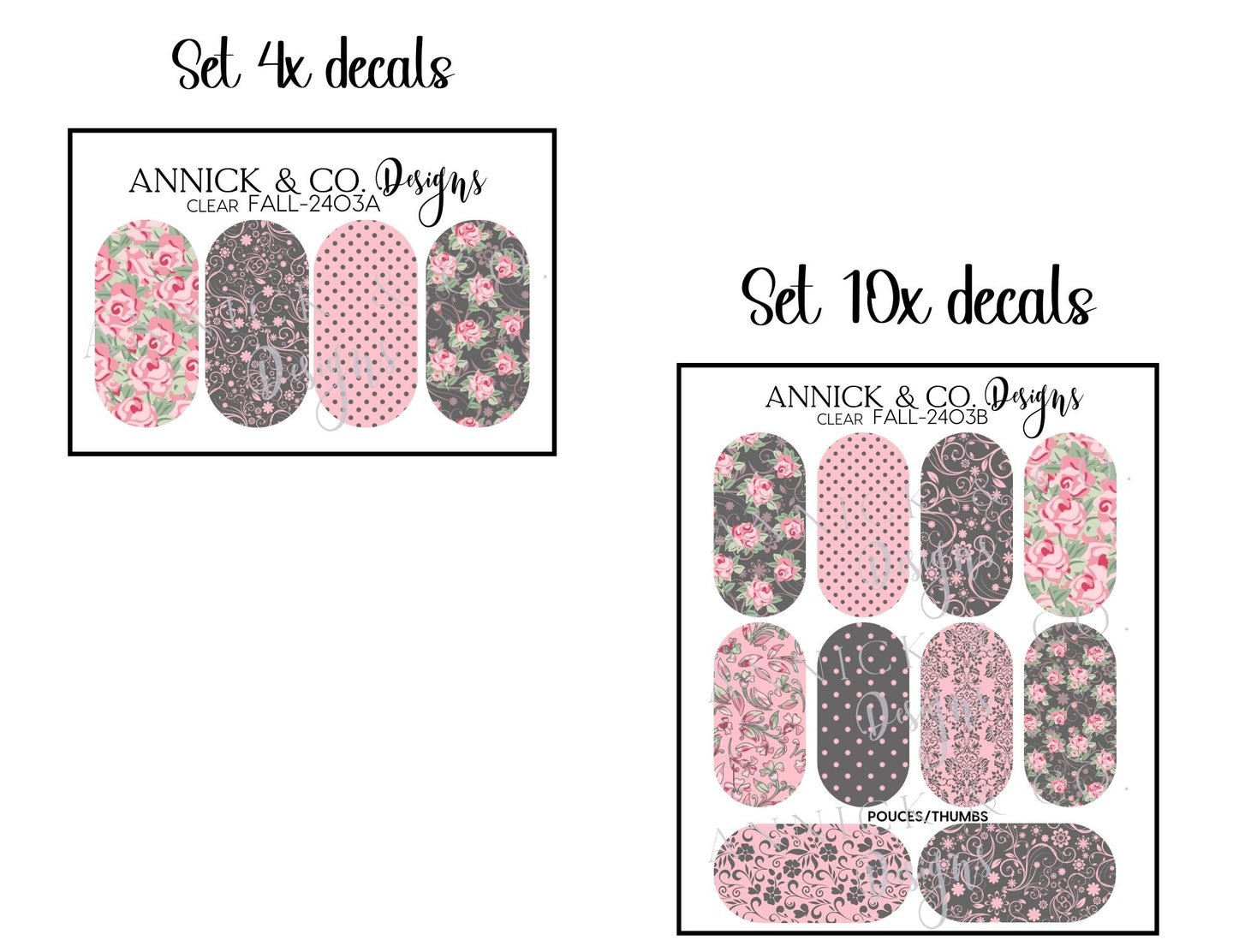 Decals for nails www.annickco.ca