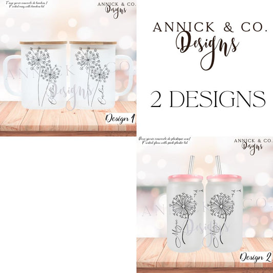 Custom Dandelion mug www.annickco.ca