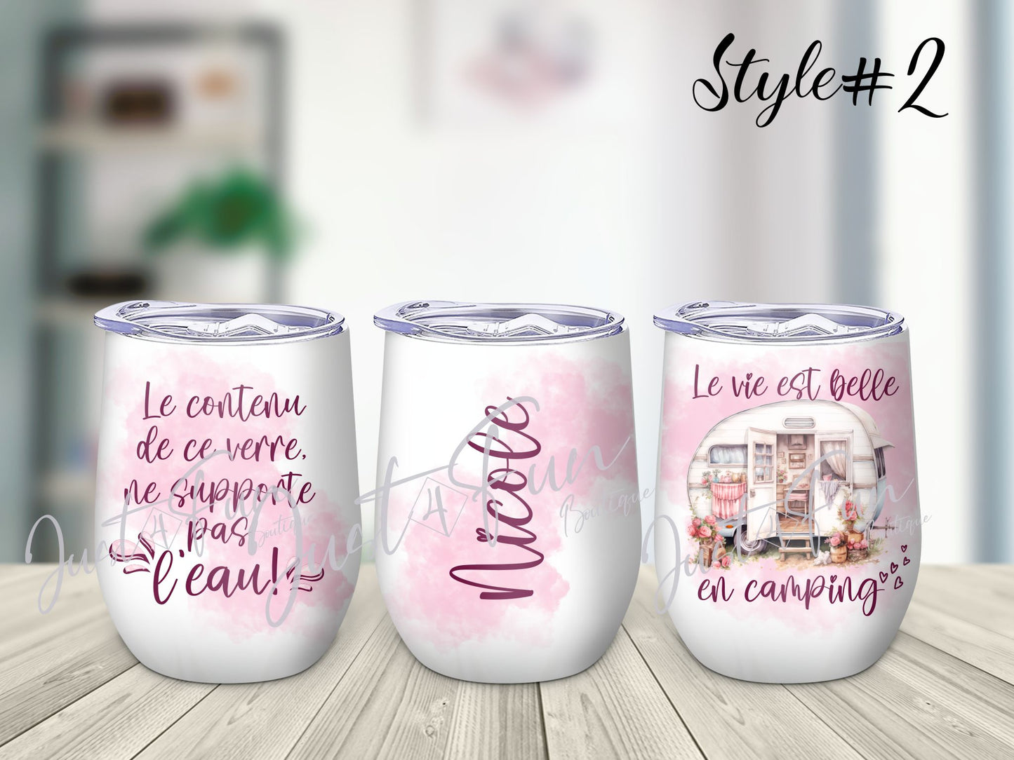 Camping wine tumbler www.annickco.ca