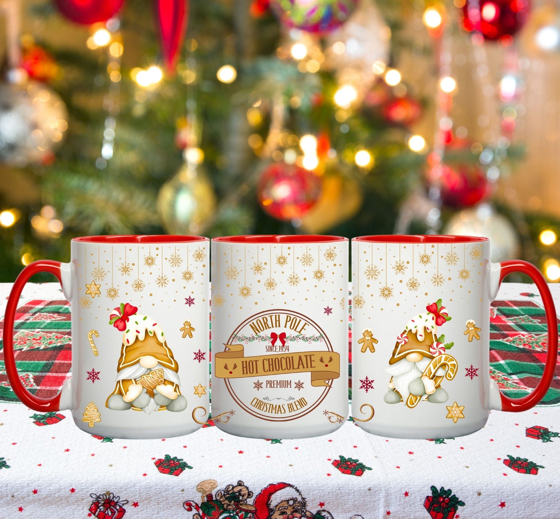 hot chocolate Christmas gnome mug www.annickco.ca