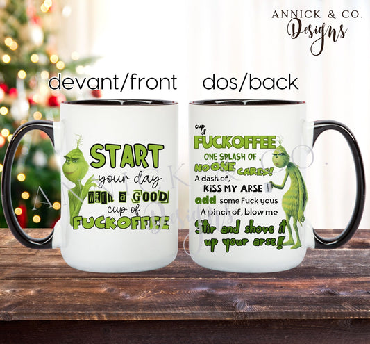 15oz The Grinch FUCKOFFEE Mug 