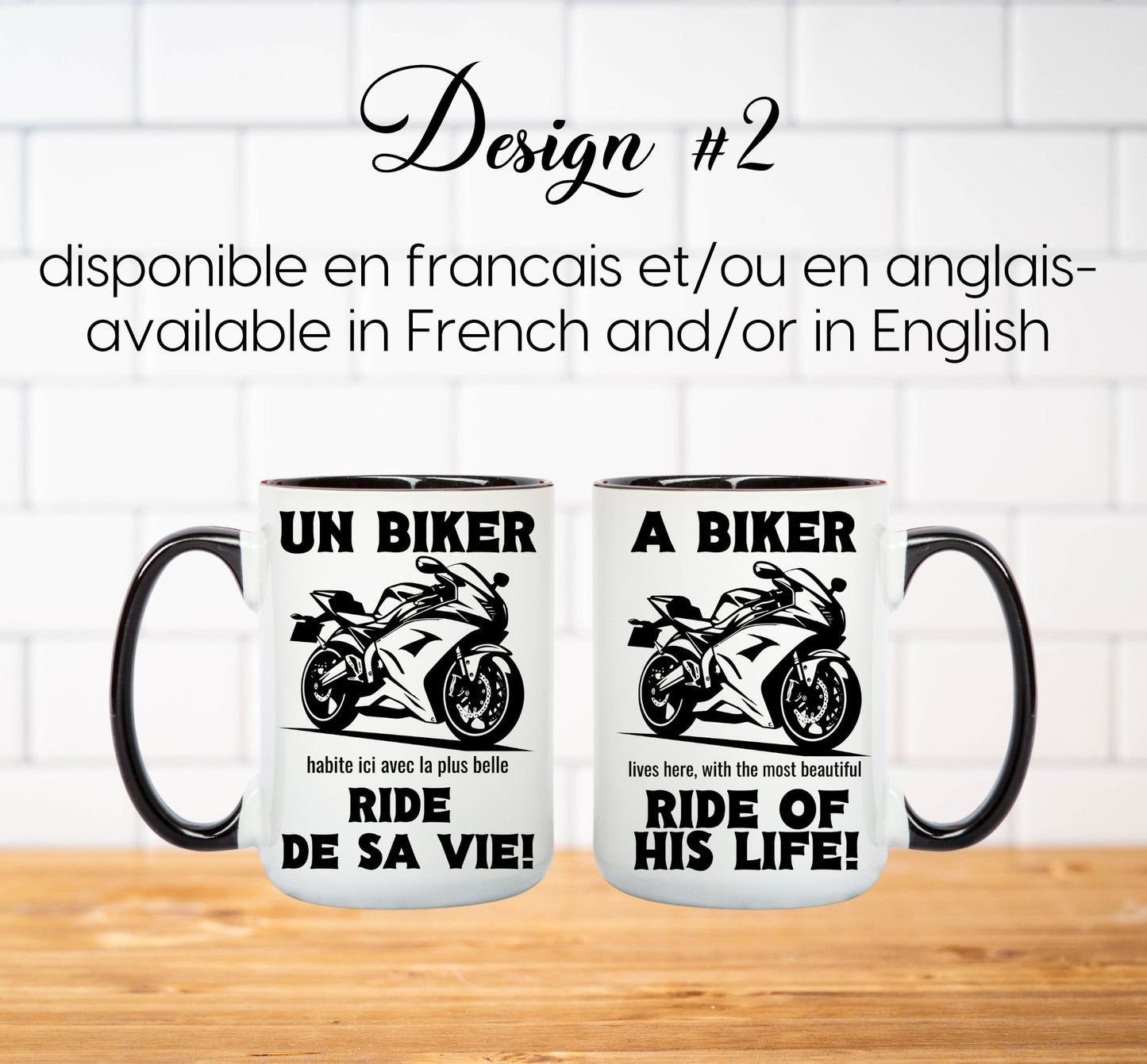 A Biker lives here Mug 