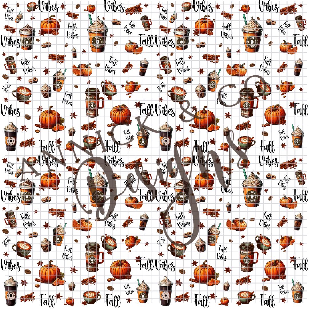 Fall Vibes - Fichier numérique PNG sans couture