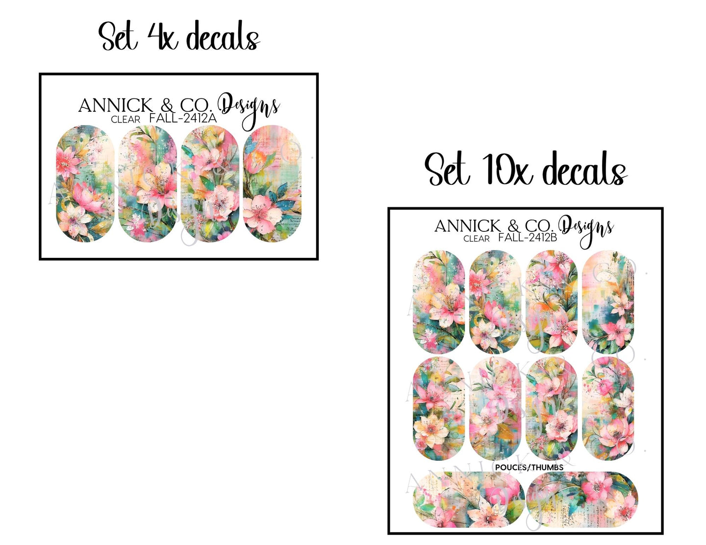 Decals for nails www.annickco.ca