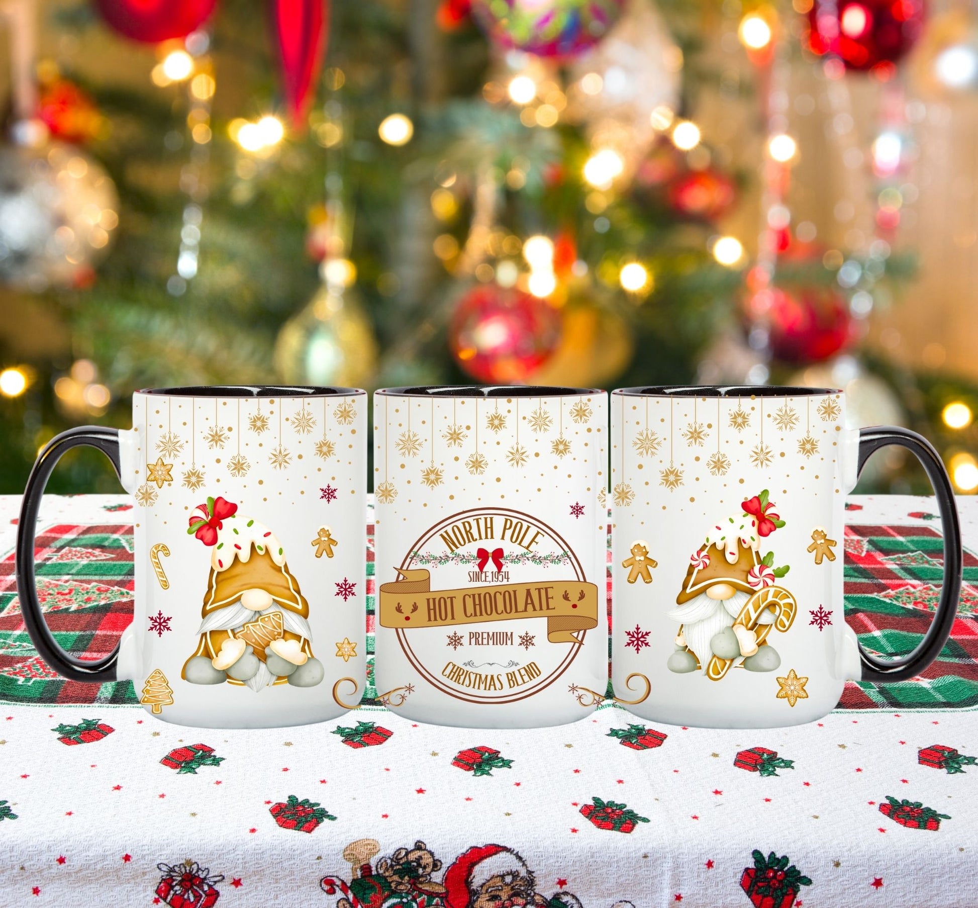 hot chocolate Christmas gnome mug www.annickco.ca