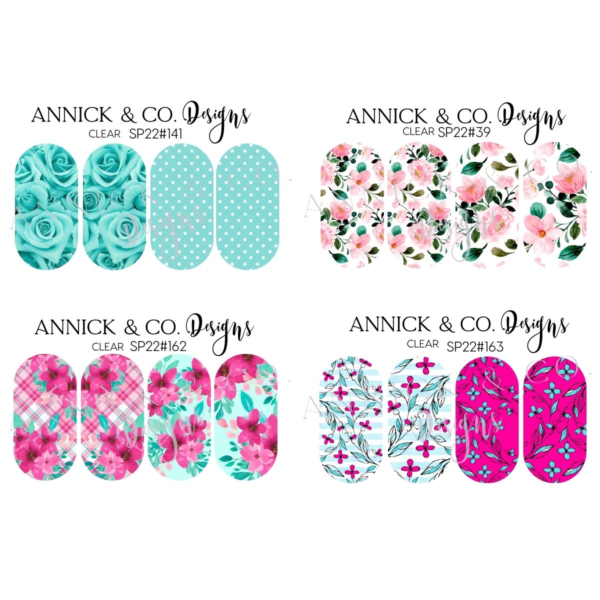 Spring nails decals www.annickco.ca