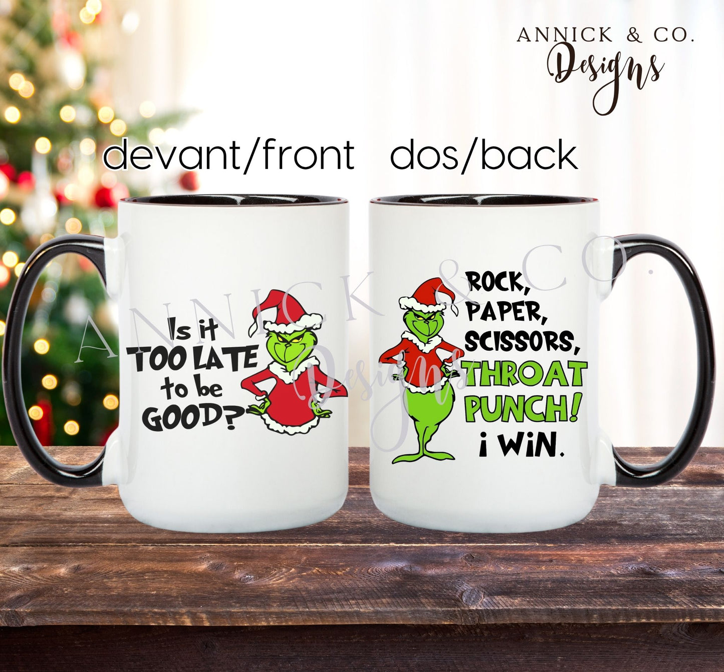 15oz 100% The Grinch Mug 