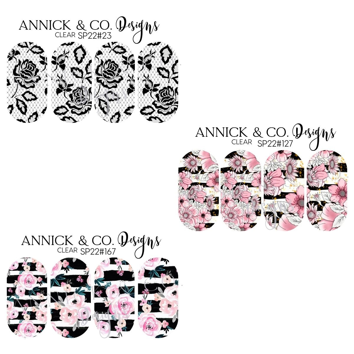 Spring nails decals www.annickco.ca