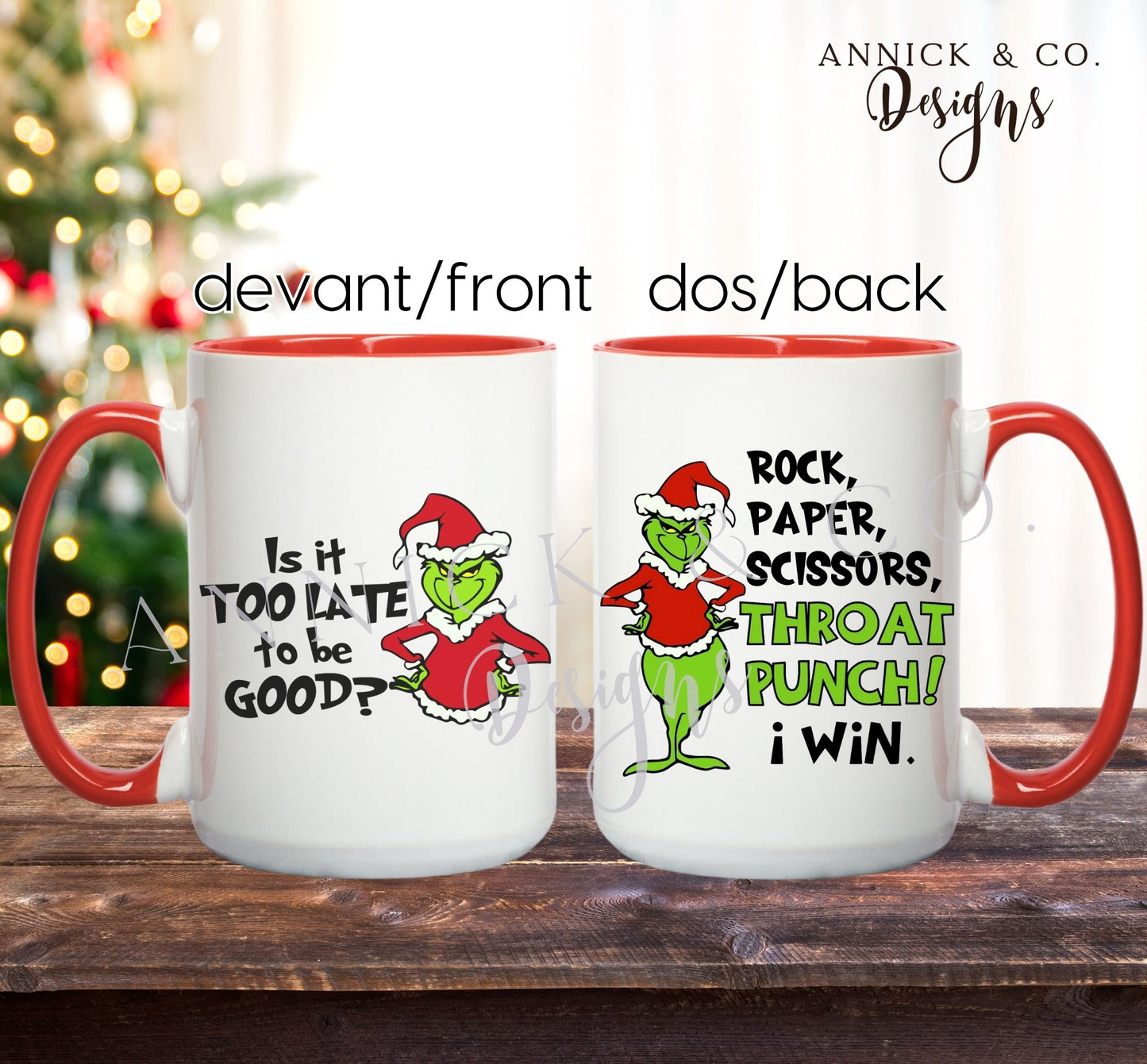 15oz 100% The Grinch Mug 