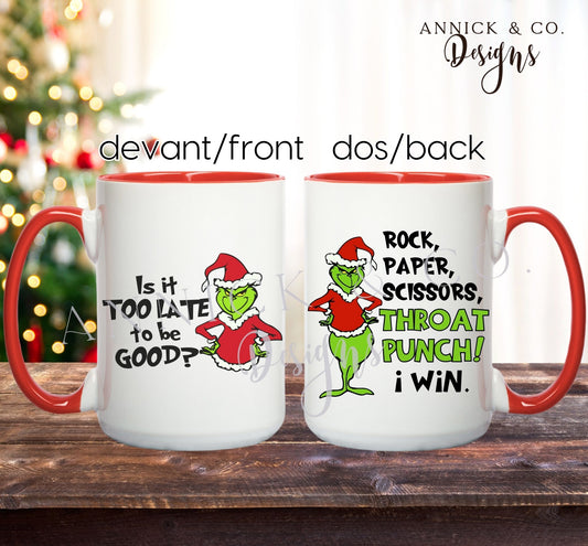 15oz 100% The Grinch Mug 
