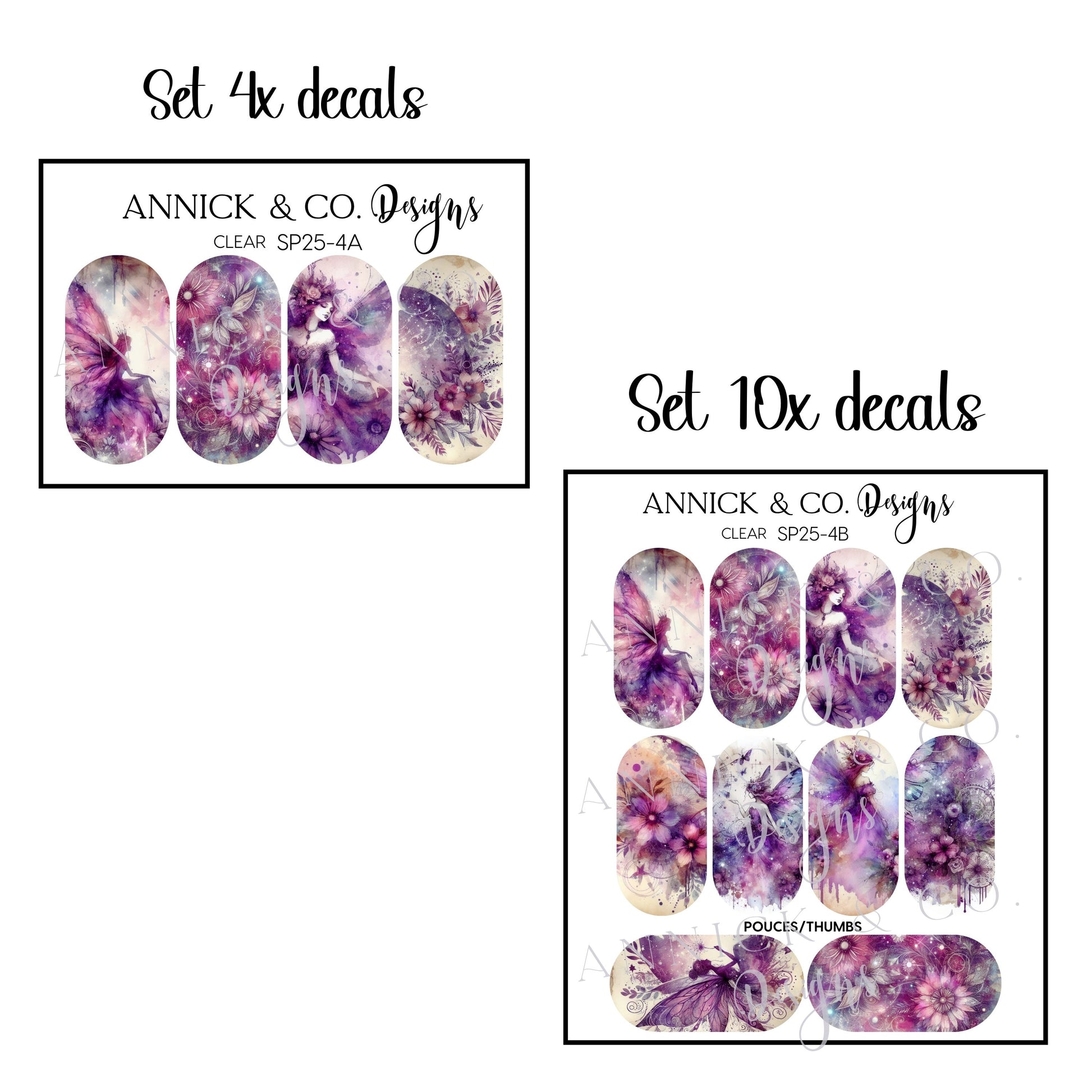 Spring nails decals www.annickco.ca