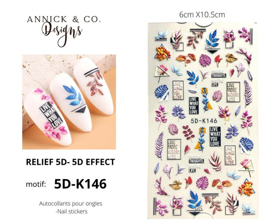 Autocollants pour ongles 3D\5D Nails Stickers
