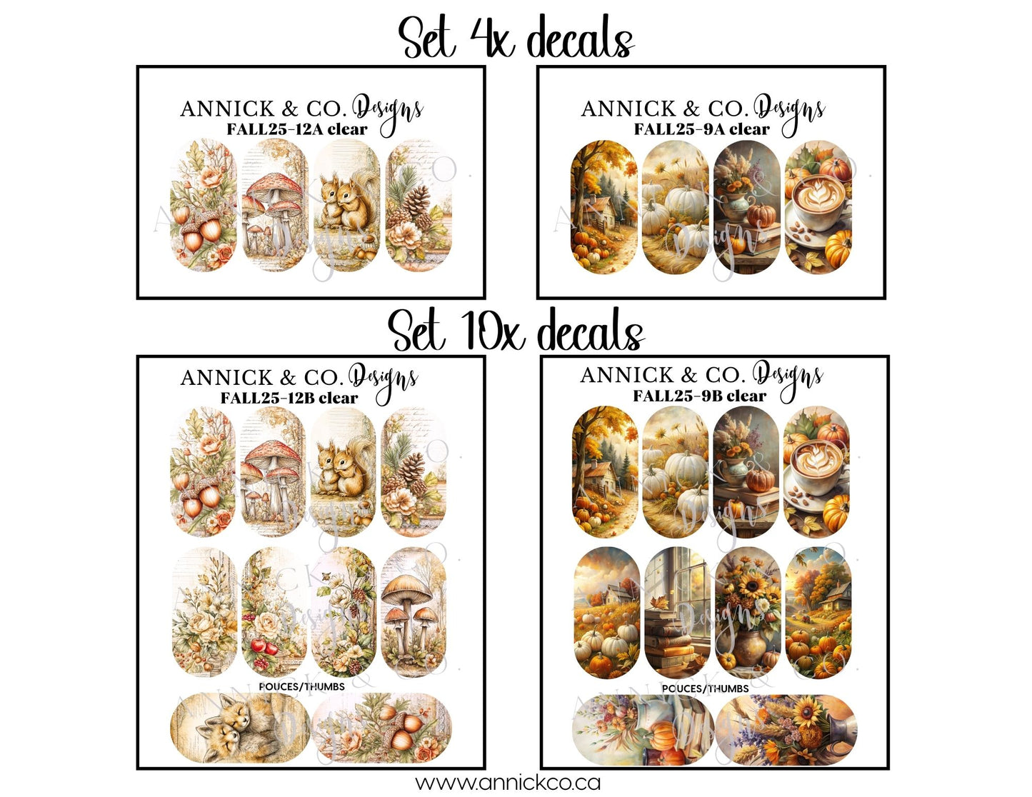 Falls Waterslide Nail Decals