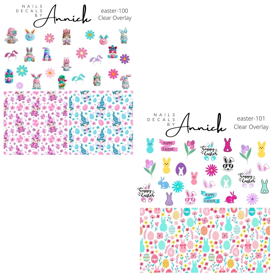 EASTER Decals for nails  www.annickco.ca