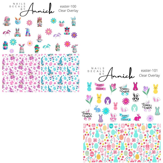 EASTER Decals for nails  www.annickco.ca