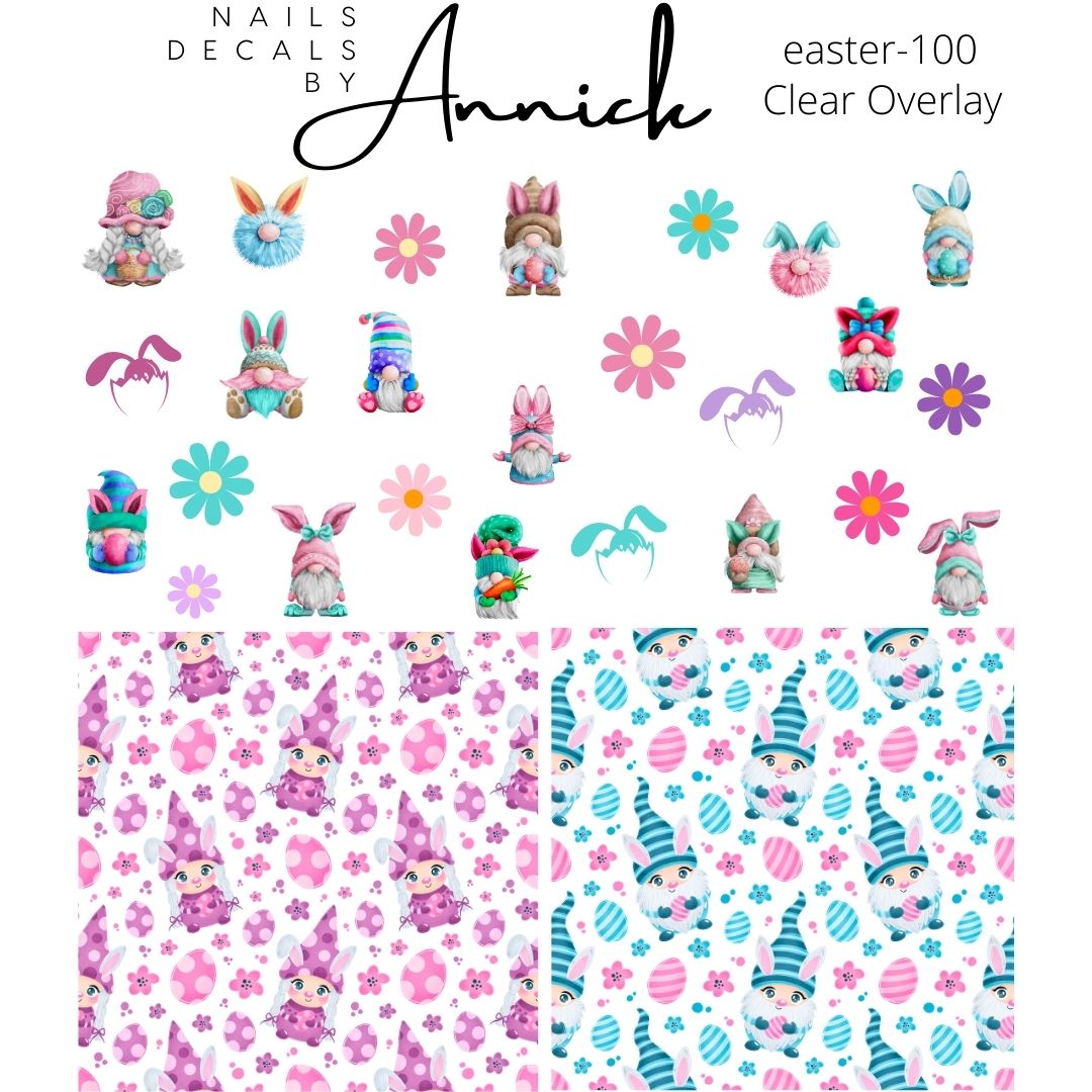 EASTER  waterdecal for nails