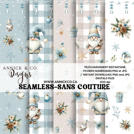 BOHO Mignons Nains   - Fichier numérique PNG sans couture