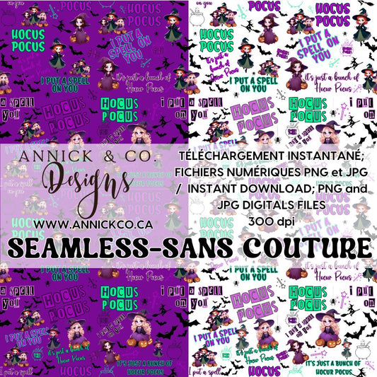 HOCUS POCUS  - Fichier numérique PNG sans couture