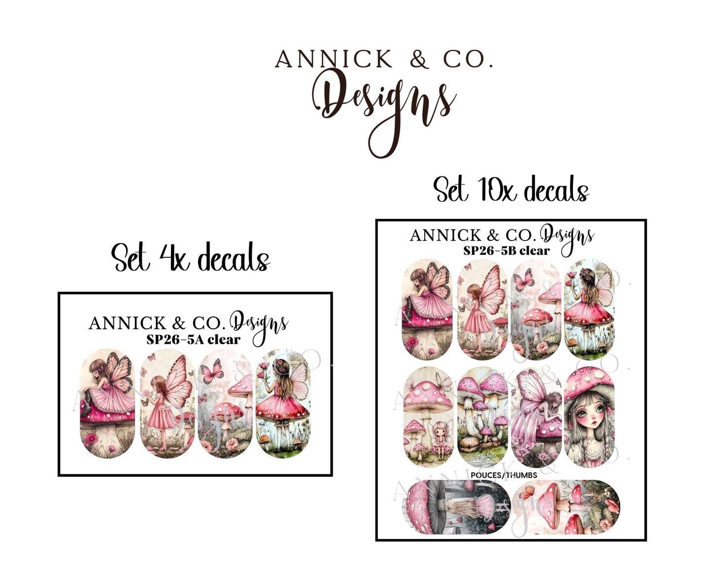 Spring waterslide decals for nails 