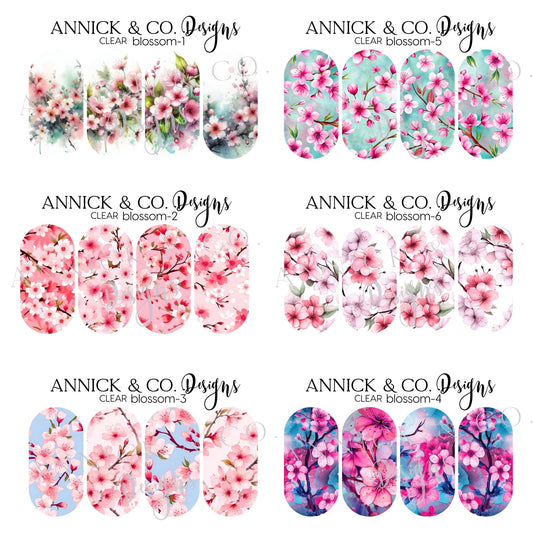 Sakuara Cherry Blossom nails decals www.annickco.co