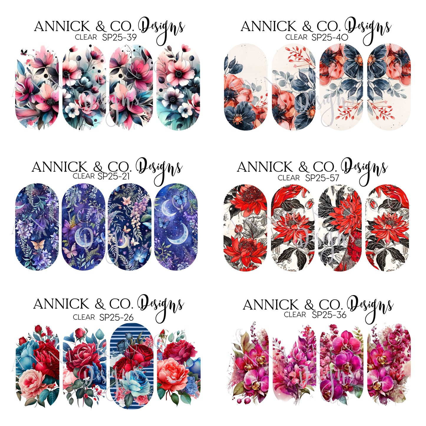 Spring nails decals www.annickco.ca