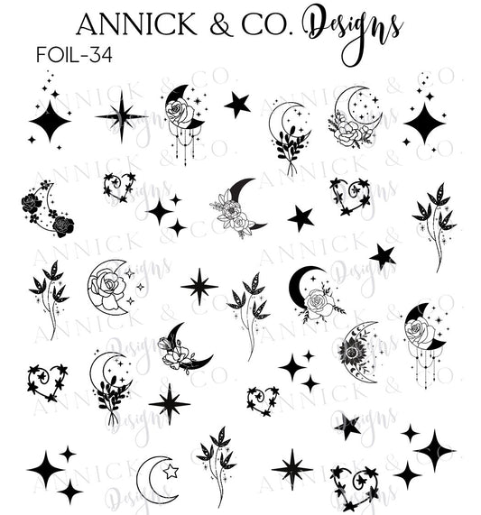 Foil waterslide decals for nails www.annickco.ca