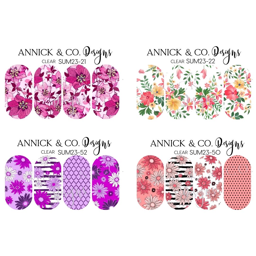 Summer nails decals www.annickco.ca