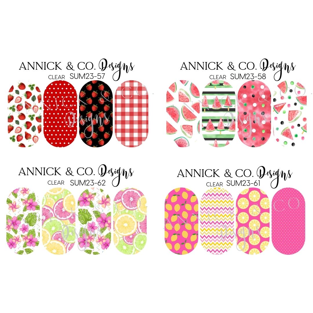 Fruitls nails decals www.annickco.ca