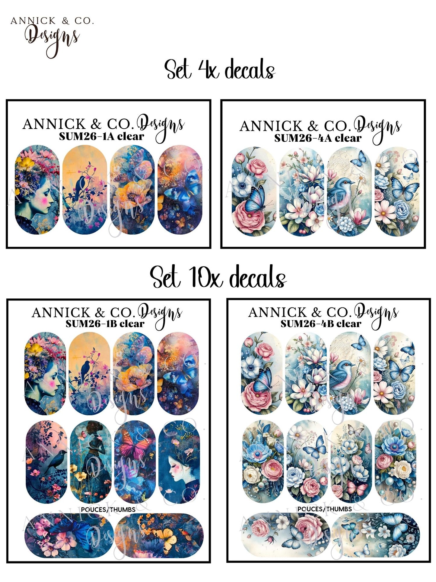 Décalcomanies florales pour ongles, nail art d'été, fleurs, manucure DIY facile