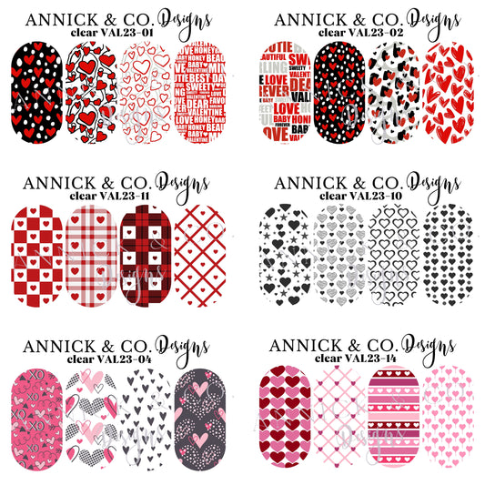VALENTINE'S DAY Decals for nails