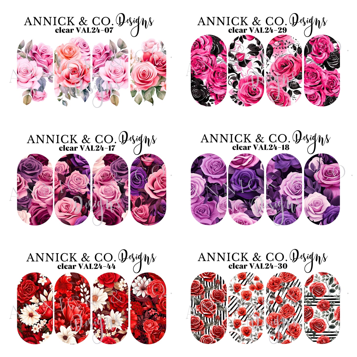 VALENTINE'S DAY Decals for nails