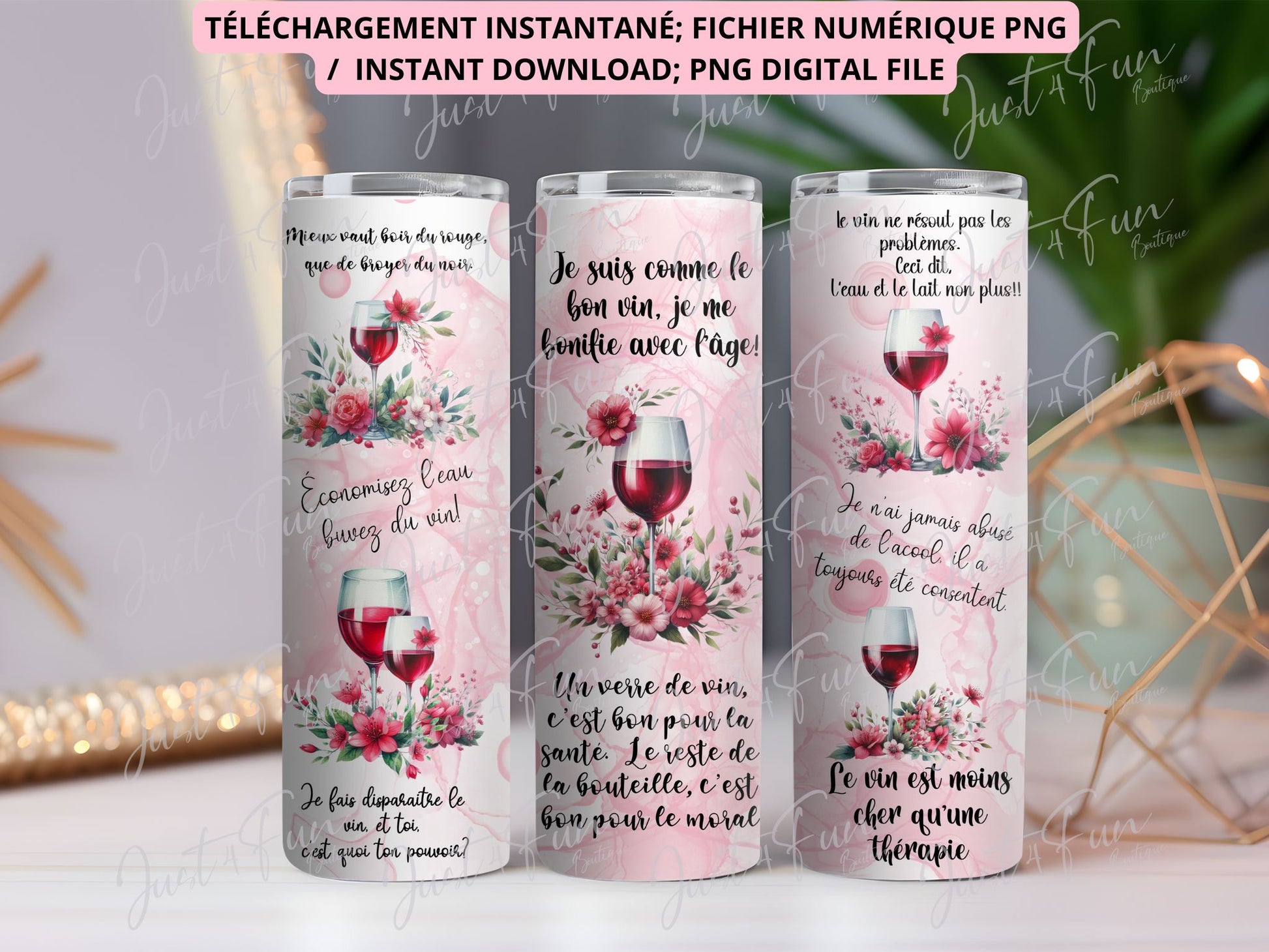 Wine lover png file for tumbler www.annickco.ca