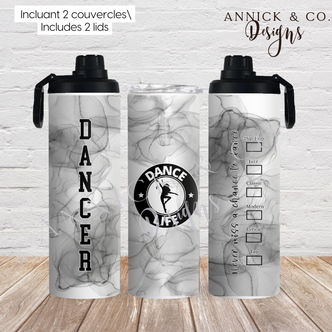Dance 2in1 sport bottle www.annickco.ca