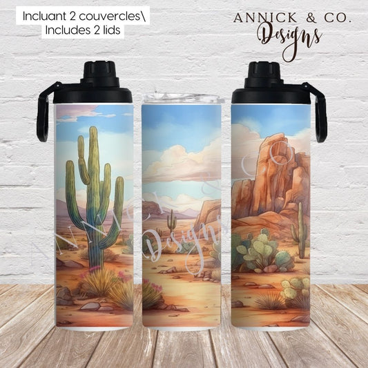 Desert 20oz 2in1 Sports Bottle/tumbler