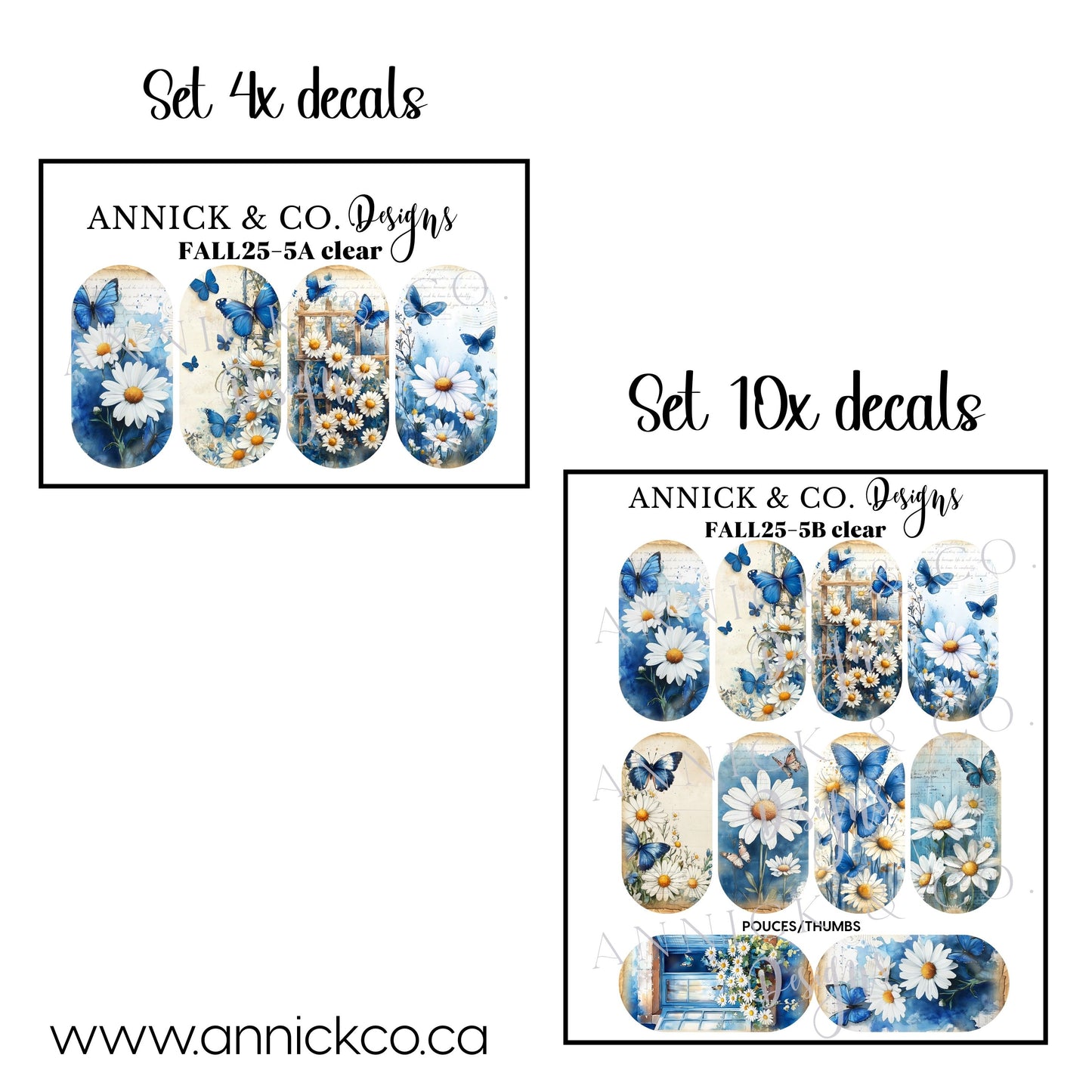Falls Waterslide Nail Decals
