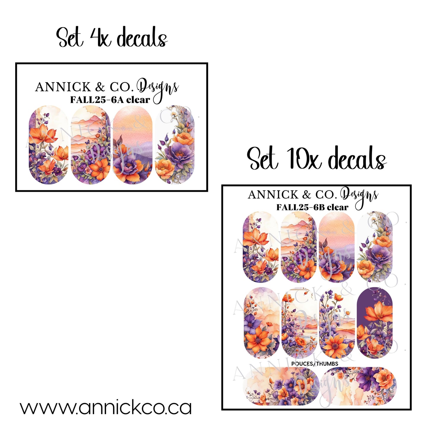 Falls Waterslide Nail Decals