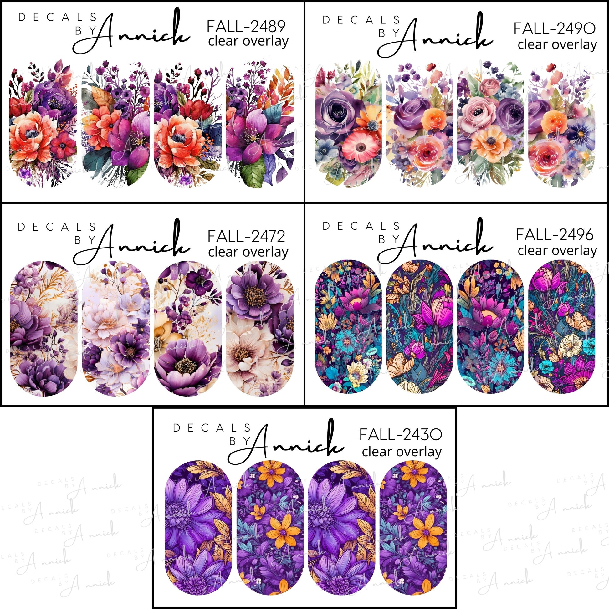 Nails decals www.annickco.ca