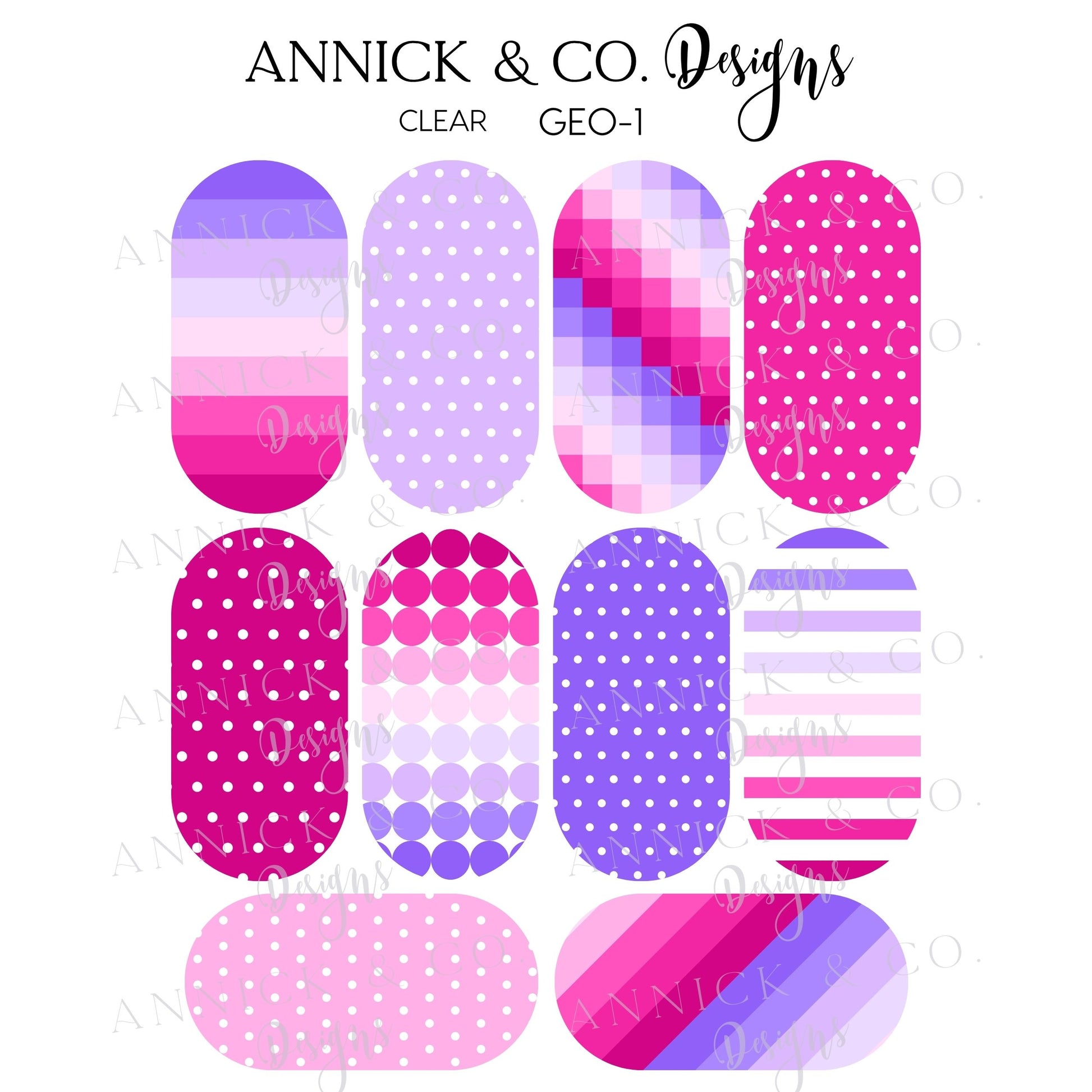 Nails decals www.annickco.ca