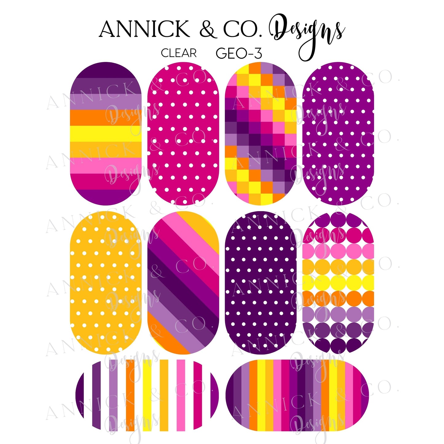 Nails decals www.annickco.ca