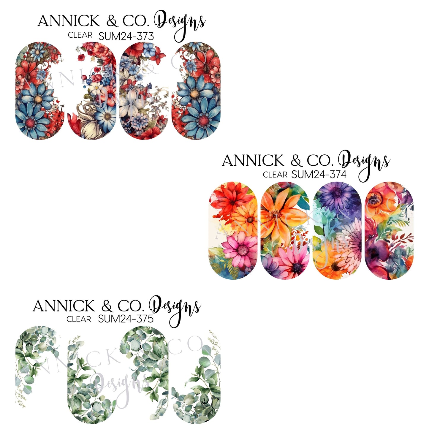 Nails waterslide decals www.annickco.ca