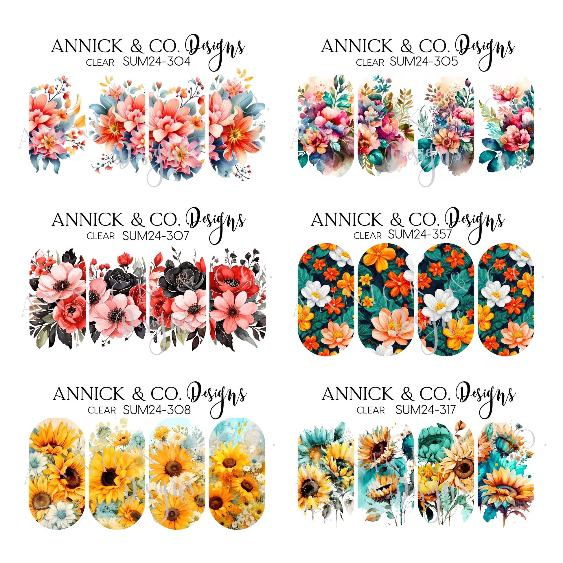 Nails waterslide decals www.annickco.ca