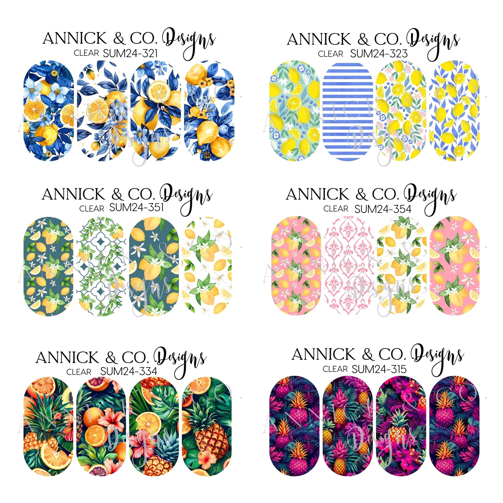 Nails waterslide decals www.annickco.ca